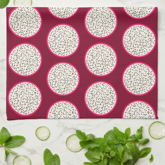 Dragonfruit/Drache-Frucht-stilisierte Geschirrtuch (Gefaltet)