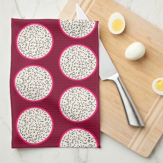 Dragonfruit/Drache-Frucht-stilisierte Geschirrtuch (Viertel Falte)