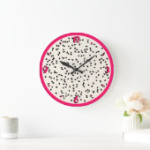 Dragonfruit / Dragon Fruit Stylized Fruit Slice Große Wanduhr (Zuhause)