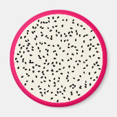 Dragonfruit / Dragon Fruit Stylized Fruit Slice Magnet (Vorne)