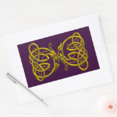 DRAGONLOS, lila Rechteckiger Aufkleber (Umschlag)