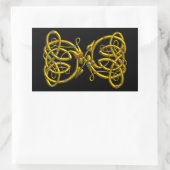 DRAGONLOVE, schwarz Rechteckiger Aufkleber (Tasche)