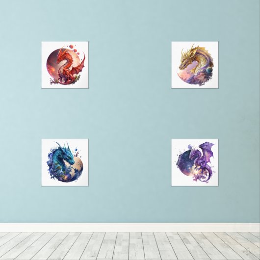 Dragons 2 Set drucken (Holzboden)