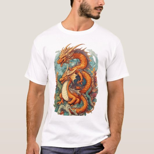 Dragons 2D Illustrationsart T-Shirt (Vorderseite)