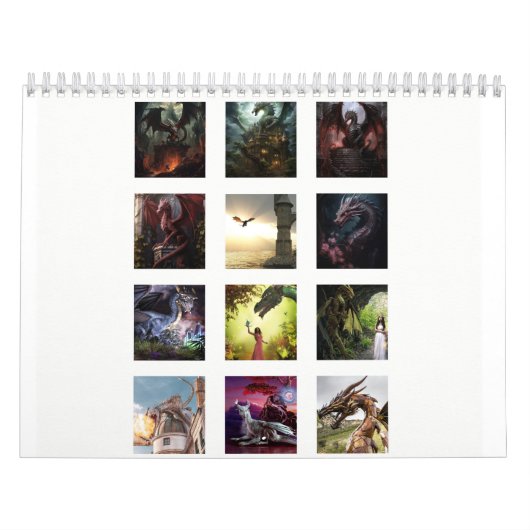 Dragons A Plenty 12 Monatskalender Kalender (Titelbild)