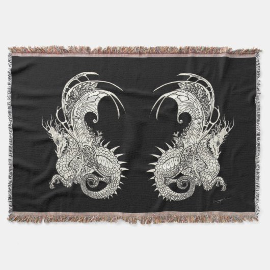 Dragons Art Nouveau Stil Decke (Vorderseite)