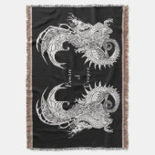 Dragons Art Nouveau Stil Decke (Vorderseite Vertikal)