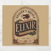 Dragon's Atem Elixier Bierflaschenetikett (Einzelnes Label)