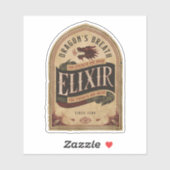 Dragon's Atem Elixir-Label-Aufkleber Aufkleber (Blatt)
