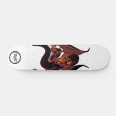 Dragon's atemberaubende dunkle Skin-Illustration Skateboard (Horizontal)