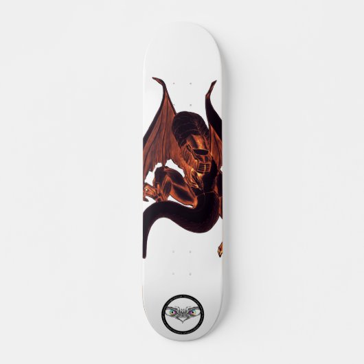 Dragon's atemberaubende dunkle Skin-Illustration Skateboard (Vorne)