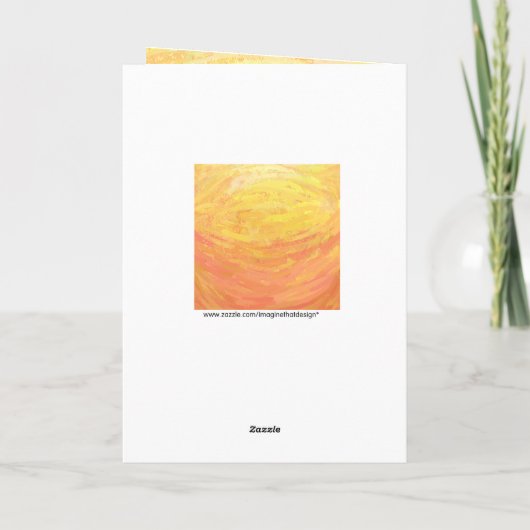 Dragons Augenorange und Schwarze Monogramm Karte (Rückseite)