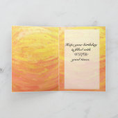 Dragons Augenorange und Schwarze Monogramm Karte (Innenseite)