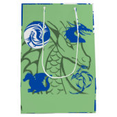 Dragons Blue Mittlere Geschenktüte (Rückseite)