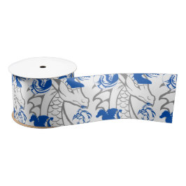Dragons Blue Satinband