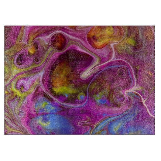 Dragon's blutgläsernes Schneidebrett (Vorderseite)