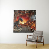Dragon's Cave Art Tapestry Wandteppich (Beispiel)
