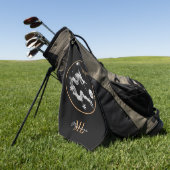 Dragons & Crystal Dragon Lore / mit Monogramm Drac Golfhandtuch (Gras)