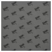 Dragons DND Silhouetten Grau Stoff (Muster)