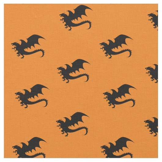 Dragons DND-Silhouetten Stoff (Nahaufnahme)