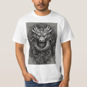 "Dragon's Embrace: Celtic Fusion T-Shirt" T-Shirt (Vorderseite)