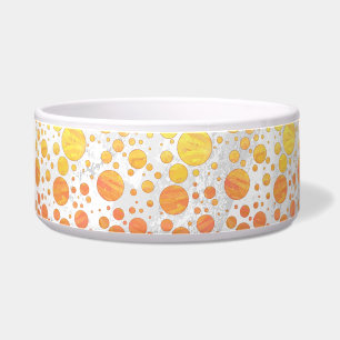 Dragons Eye Orange Polka Dot Pattern Napf