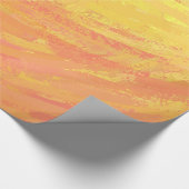 Dragons Eye Orange Textur Geschenkpapier (Ecke)