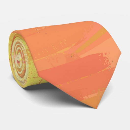 Dragons Eye Orange Textur Krawatte (Gerollt)