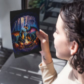 Dragons' Friendsgiving Türkei Fest Feiertagspostkarte