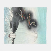 Dragon's Fury Sea Battle for Mount Fuji, Japan Fleecedecke (Vorderseite (Horizontal))