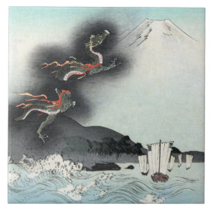 Dragon's Fury Sea Battle for Mount Fuji, Japan Fliese