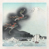 Dragon's Fury Sea Battle for Mount Fuji, Japan Glasuntersetzer (Vorderseite)