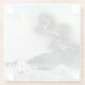 Dragon's Fury Sea Battle for Mount Fuji, Japan Glasuntersetzer (Rückseite)