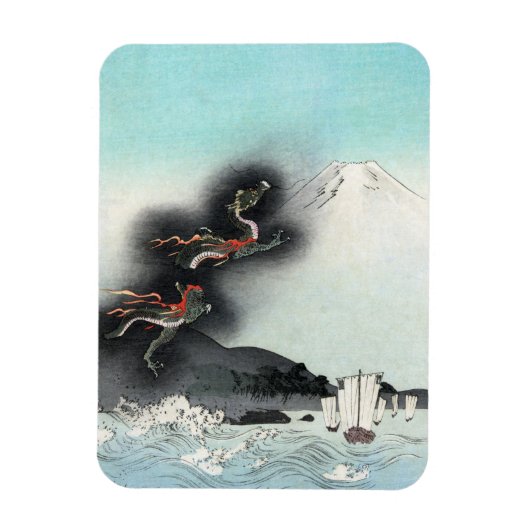 Dragon's Fury Sea Battle for Mount Fuji, Japan Magnet (Vertikal)