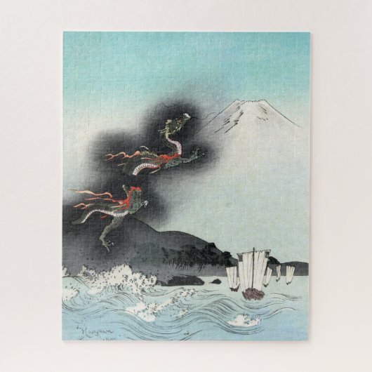 Dragon's Fury Sea Battle for Mount Fuji, Japan Puzzle (Vertikal)