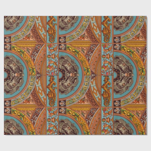 Dragons & Gargoyles Umschlagpapier Geschenkpapier (Flach)