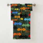 Dragons Green Flight Fantasy Badhandtuch Set (Insitu)