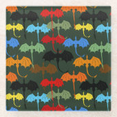 Dragons Green Flight Fantasy Glasuntersetzer (Vorderseite)