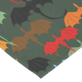 Dragons Green Flight Fantasy Mittelgroßer Tischläufer (Ecke)
