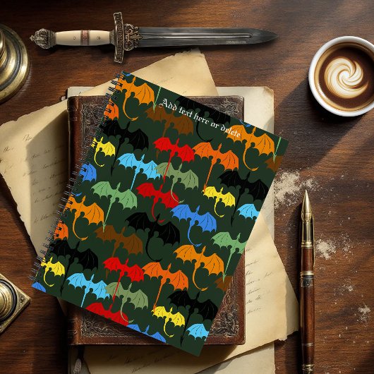 Dragons Green Flight Fantasy Notizblock