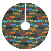 Dragons Green Flight Fantasy Polyester Weihnachtsbaumdecke (Vorderseite)