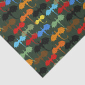 Dragons Green Flight Fantasy Seidenpapier (Ausschnitt)