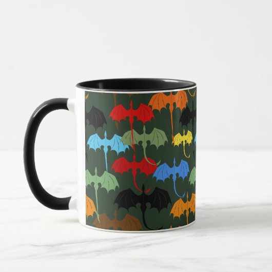 Dragons Green Flight Fantasy Tasse (Links)