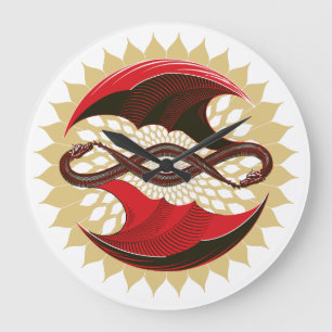Dragons Große Wanduhr