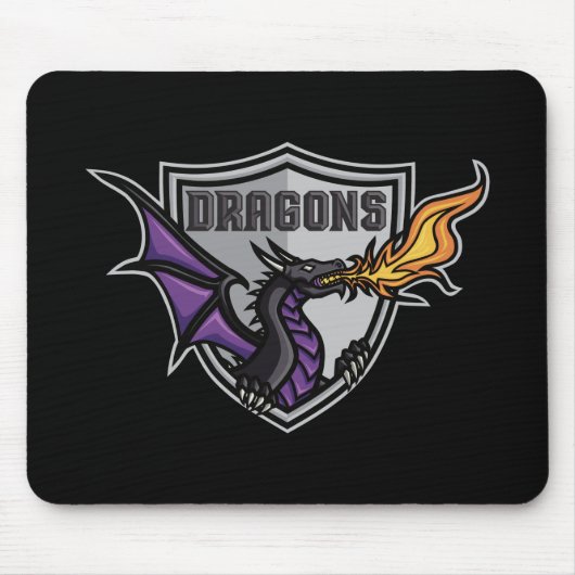 Dragons Hockey Logo Mouse Pad Mousepad (Vorne)