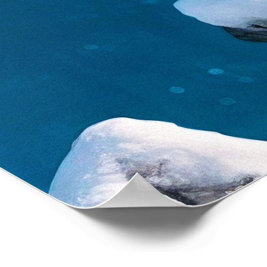 Dragons Illustration Poster (Ecke)