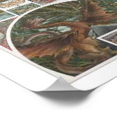 Dragons Illustration - von Anton Seder Poster (Ecke)