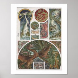 Dragons Illustration - von Anton Seder Poster
