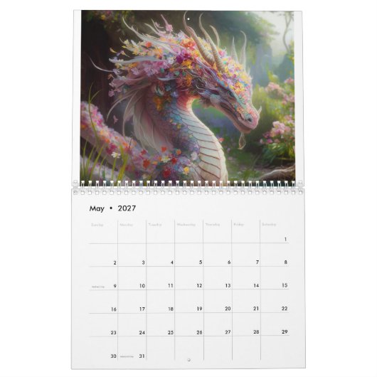 Dragons-Kalender Kalender (Mai 2027)