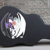 Dragons Liebe Heart Blue Aufkleber